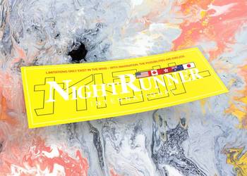 Naklejka K13 + NIGHTRUNNER 15 x 5 cm drift slap #10