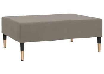 Podnóżek jasnoszary 78x56x32 cm tapicerowany aksamitem WM-337698