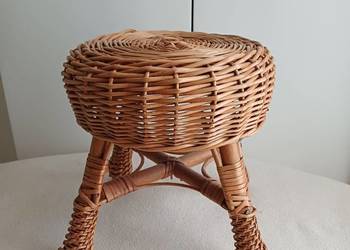 Taboret  mały wiklinowy
