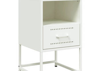 Szafki nocne 2 szt. białe 36x39x605 cm stal WM-846565