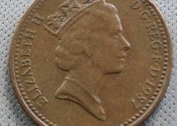 WIELKA BRYTANIA-ONE PENNY-1987 r