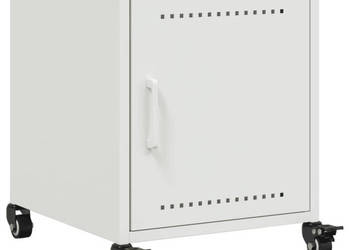 Szafka nocna biała 36x39x435 cm stal WM-846624