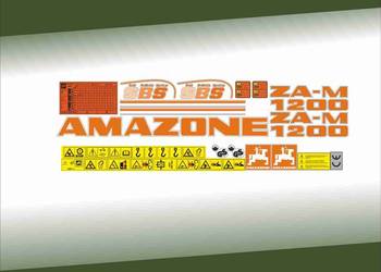 Naklejki Amazone za-m 1200 rozsiewacz - Laminat UV Mocne i odporne!
