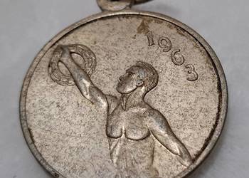 Medal, 1963, Spartakiada Powiatowa Tysiąclecia, 37mm (Kolekcje, odznaczenia