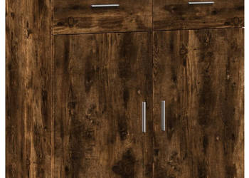 Szafka przydymiony dąb 79x38x80 cm materiał drewnopochodny WM-840524