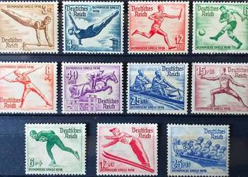 Niemcy 1936 - DWIE KOMPLETNE SERIE OLIMPIJSKIE (Berlin + Garmisch) MH*