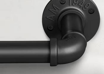 Sprzedam nowy karnisz przemysłowy wysuwany regulowany 76-305cm czarny tanio