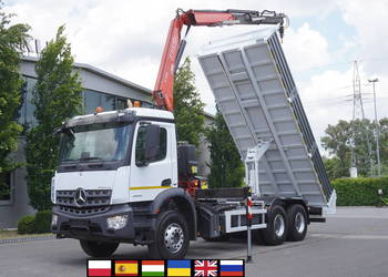 Mercedes-Benz Arocs 2633 6x4/ HDS 5,5 t Fassi F135/Wywrotka 15 EPAL_229982