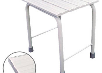 Taboret biały prysznicowy krzesełko łazienkowe