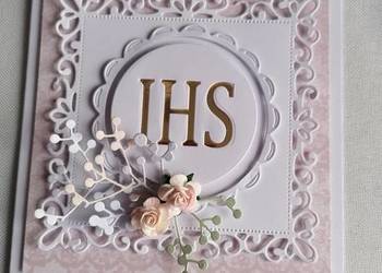 Kartka własnoręcznie wykonana komunia