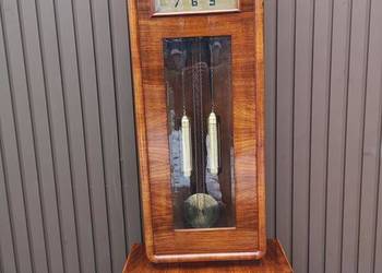 Zegar Art-Deco Stojący Orzech Stary Antyk Politura Po Renowacji.