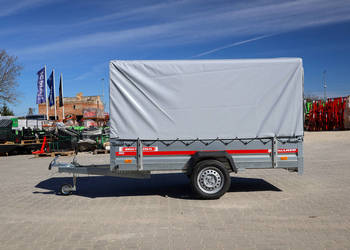 Przyczepka samochodowa TEMARED PRO 2612/R 264x126 cm plandeka 110 cm resor
