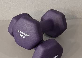 Hantle 2x 2kg ,kolor bakłażan