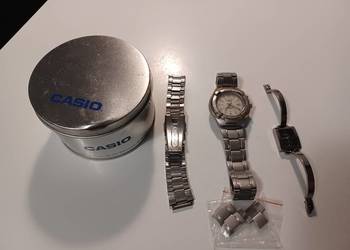 Komplet 2 sztuk zegarków: Casio, Fossil