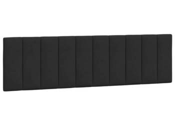 Poduszka na wezgłowie czarna 180 cm aksamitna WM-374683