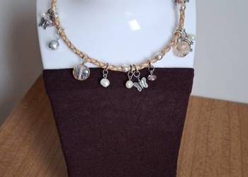 Stylowa i ciekawa czoker na skórzanym pasku