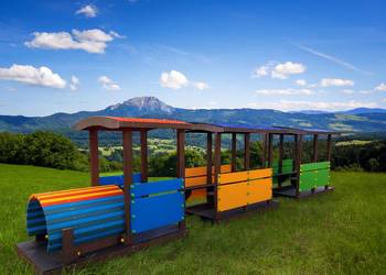 LOKOMOTYWA NA PLAC ZABAW SMERF