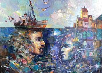 Pitsko Giennadij Powrót do domu 60x70 obraz olejny 2025 rok