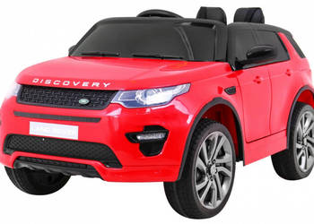 Auto na akumulator Land Rover Discovery 12V czerwony SUV dla dzieci pilot E