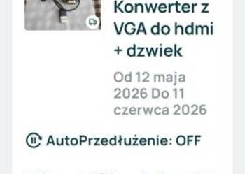 Konwerter z VGA do hdmi + dzwiek