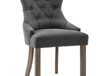 Krzesła stołowe 4 szt. szare obite tkaniną WM-3058302