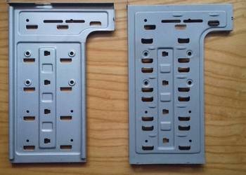 Blachy z obudowy PC na dyski HDD