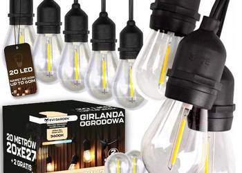 Girlanda ogrodowa wodoodporna 2300 cm EVI - 20 żarówek LED