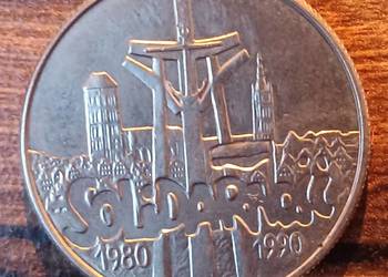 Moneta Solidarność 10000zł 10 lat 1980-1990 1990 rok