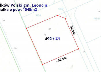 Działka budowlana 1045m2, Wilków Polski