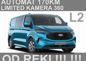 Ford Transit Custom Limited A170KM L2 Brygadowy 5-osob. Kamera 360 Aktywny…