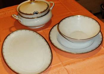 4 części serwisu obiadowego starej porcelany niemieckiej