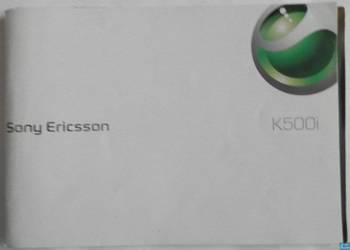 W300i K500i Sony Ericsson - Instrukcja Obsługi