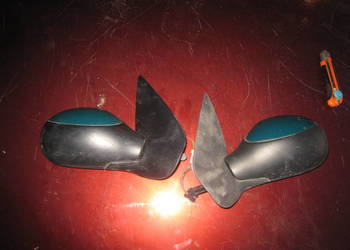 Lusterko zewnętrzne prawe  lewe Peugeot 206 98-07 elektrycznie ster zielone