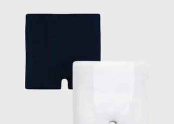 2 PACK niebiesko-białych bokserek Basic 122/128