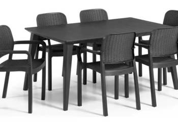 Zestaw mebli ogrodowych Keter Lima 6 krzeseł + stół polirattan