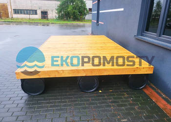 OD RĘKI - platforma pływająca, ponton,tratwa 4x2,4m - 9,6mkw.