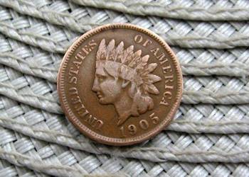 USA 1 Cent 1905r - Głowa Indianina