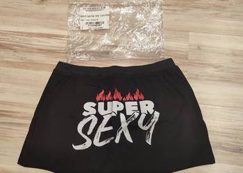 Nowe bokserki męskie z napisem rozmiar M