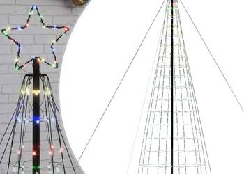 vidaXL Choinka LED 1534 LED Kolorowa 500 cm（SKU:4016459）