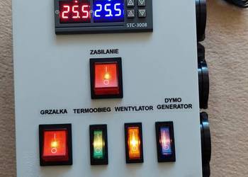 * Gotowy sterownik z sondą temperatury wędzarni i temperatury wyrobu *