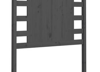 Wezgłowie łóżka szare 96x4x100 cm lite drewno sosnowe WM-818752