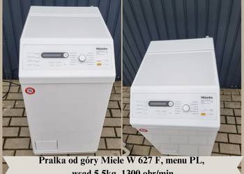 Pralka od góry Miele W 627 F Softtronic. Wsad 5,5kg, 1300 obr, menu PL