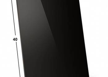 SZYBA HARTOWANA FAZOWANA CZARNA 60X40 SZKŁO OCHRONNE NA STÓŁ NAGROBEK 6MM