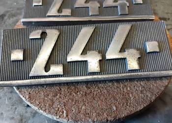 Emblemat znaczek logo star 244 Ori prl aluminium