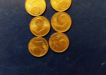 Moneta 1 Eurocent Niemcy Austria 8 sztuk