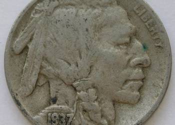 USA 5 CENTÓW 1937 - INDIANIN / BIZON