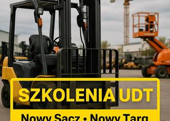 Kursy UDT Nowy Sącz wózki, ładowarki, HDS, dźwigi,zwyżki, żurawie, suwnice