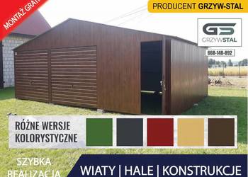 Garaż Blaszany Złoty Dąb - Drewnopodobny - Blaszak|Garaże  - GRZYWSTAL