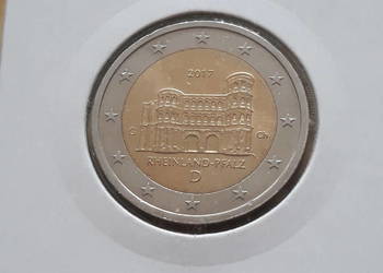 2 Euro Niemcy Rheinland- Pfalz 2017 r. men.G