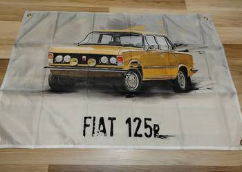 Baner reklamowy billboard plakat90x60cm mocny Fiat 125p FSO 126p martini ra Baner reklamowy billboard plakat90x60cm mocny Fiat 125p FSO 126p martini ra